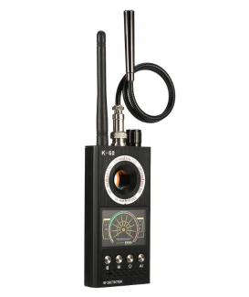 K68 Multi-function Anti-spy Detector Camera GSM Audio Bug Finder GPS Signal Lens RF Tracker Laser Light Pinhole Camera Finder