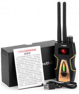 T8000 Anti-Spy Wireless RF Signal Detektor Bug GPS Kamera Signal Detektor für Versteckte Kamera GSM Hören Gerät T8000 Freies verschiffen