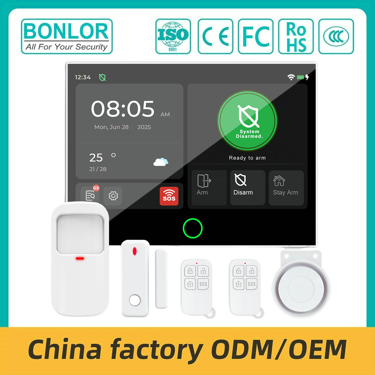 SF-G27 Tuya Intelligent 7-Inch WiFi Port