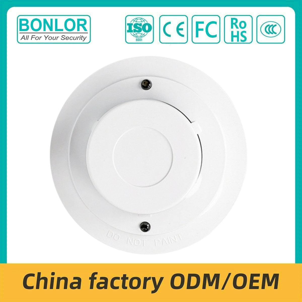 SF-201C Conventional Fire Alarm Smoke Detector with 2 LED Light Alarm