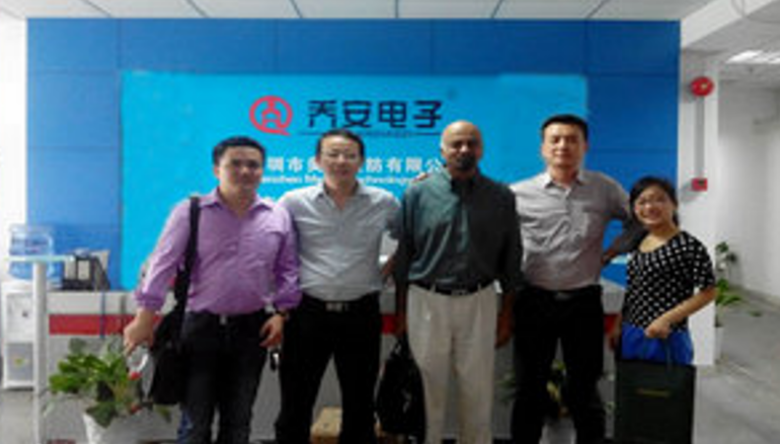 Pakistani customers visit the factory