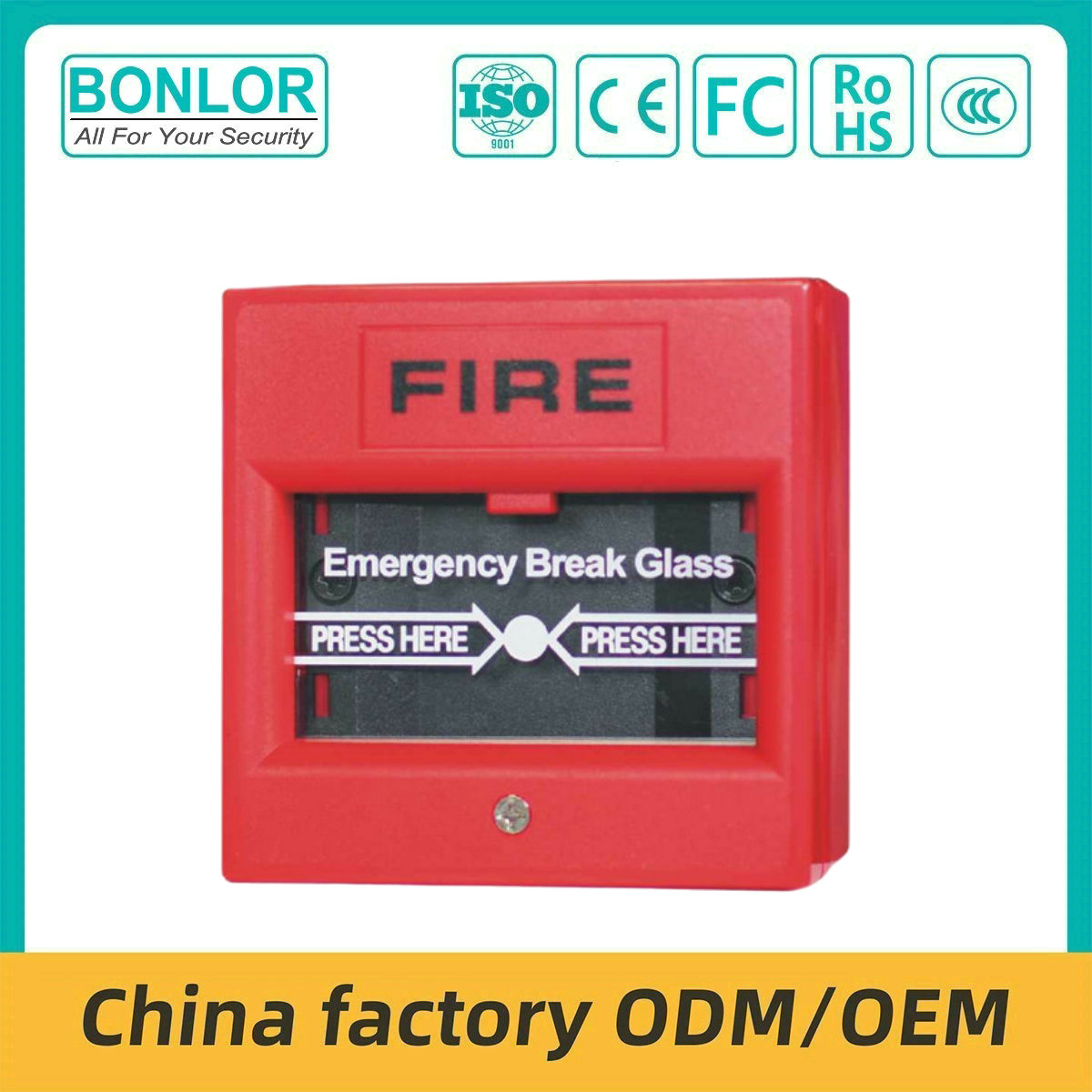 SF-109 Fire Alarm Break Glass Manual Cal