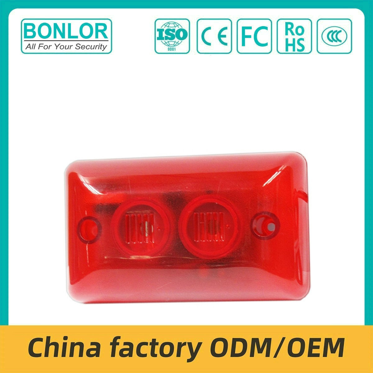 SF-102 Piezo Alarm Siren 12v Flash Wired