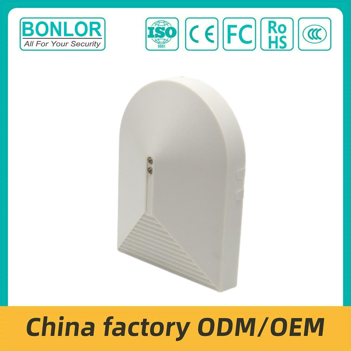 PA-456 Wired Glass Break Detector, 12V Glass Shatter Alarm Detector, Burglar Ala