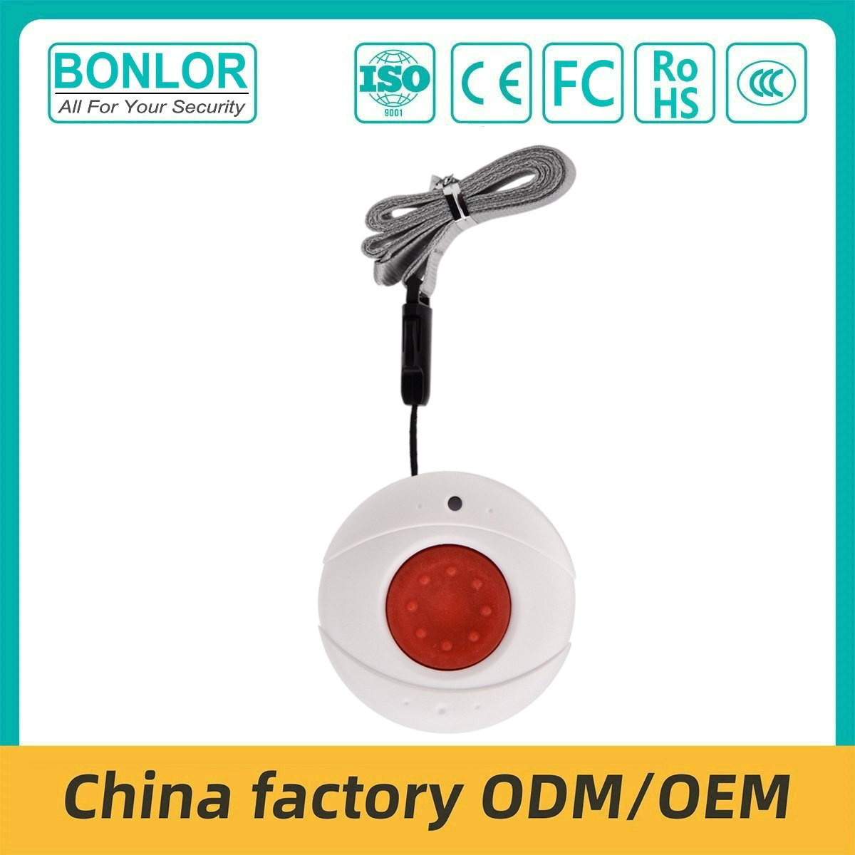 SF-S1 Smart Small Wireless Emergency Panic Button for Elderly, Portable Personal