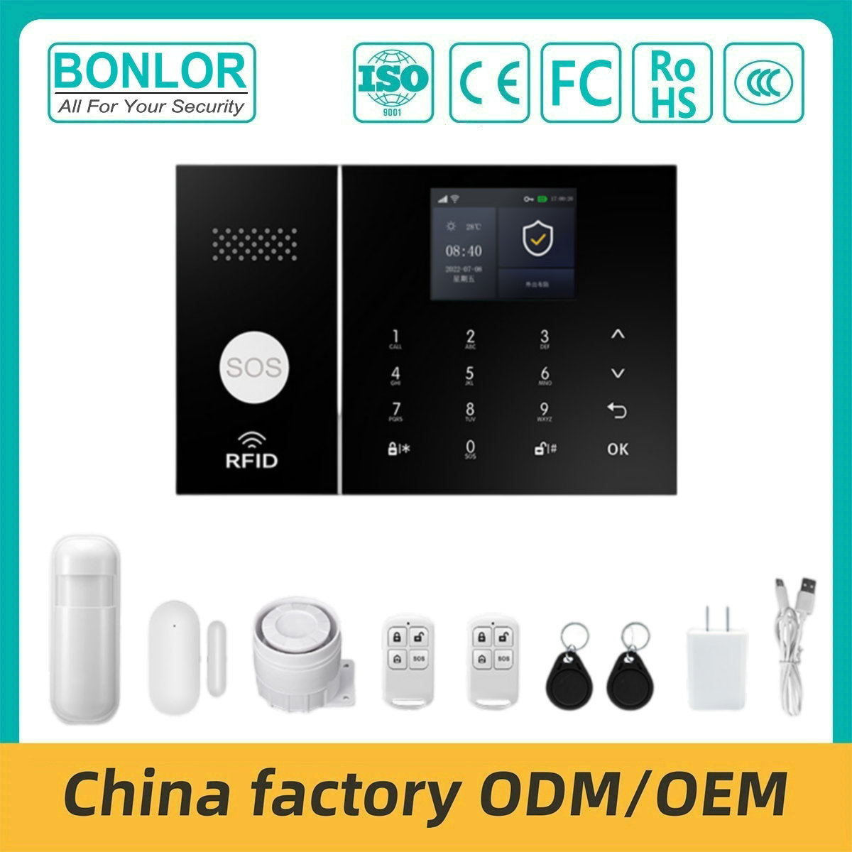 SF-G11 Home Security Kit Wireless & Secure Tuya WiFi & GSM Intrusion Ala