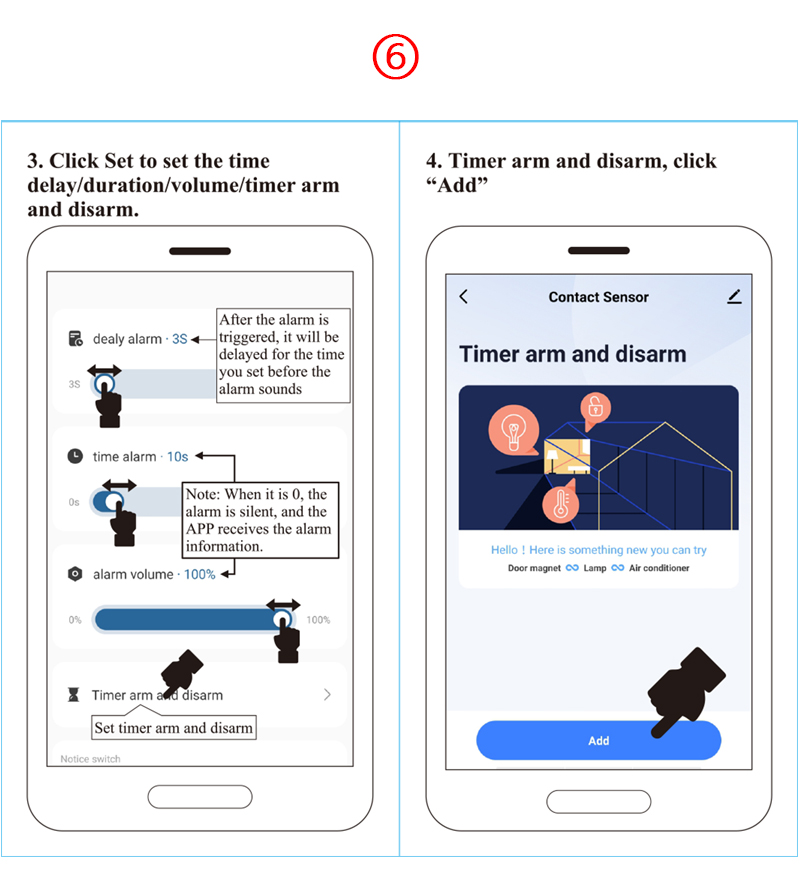 Tuya Smart WiFi GSM Magnetic Door Sensor Alarm/Door Window Entry Alarm Work With Alexa Google Home and IFTTT
