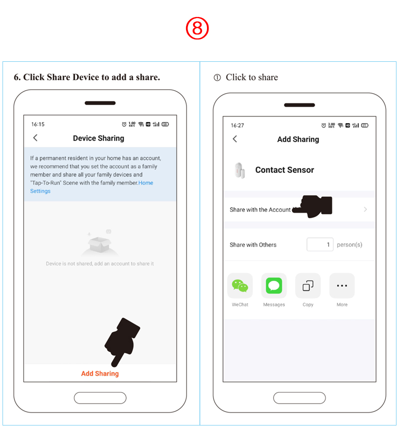 Tuya Smart WiFi GSM Magnetic Door Sensor Alarm/Door Window Entry Alarm Work With Alexa Google Home and IFTTT