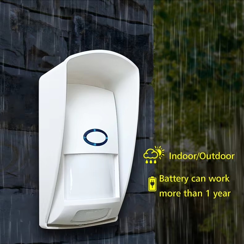 Outdoor Waterproof Wireless 433mhz Anti-pet Infrared Movement Motion Detector for Home Burglar Alarm System