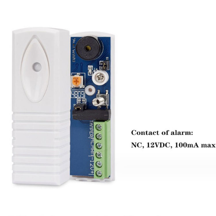 12V wire ATM vault vibration alarm sensor  971A window wall wired vibration detector